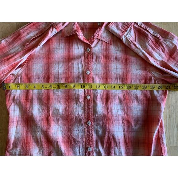 Woolrich Women’s Coral Cream Plaid LS Shirt - Picture 4 of 11